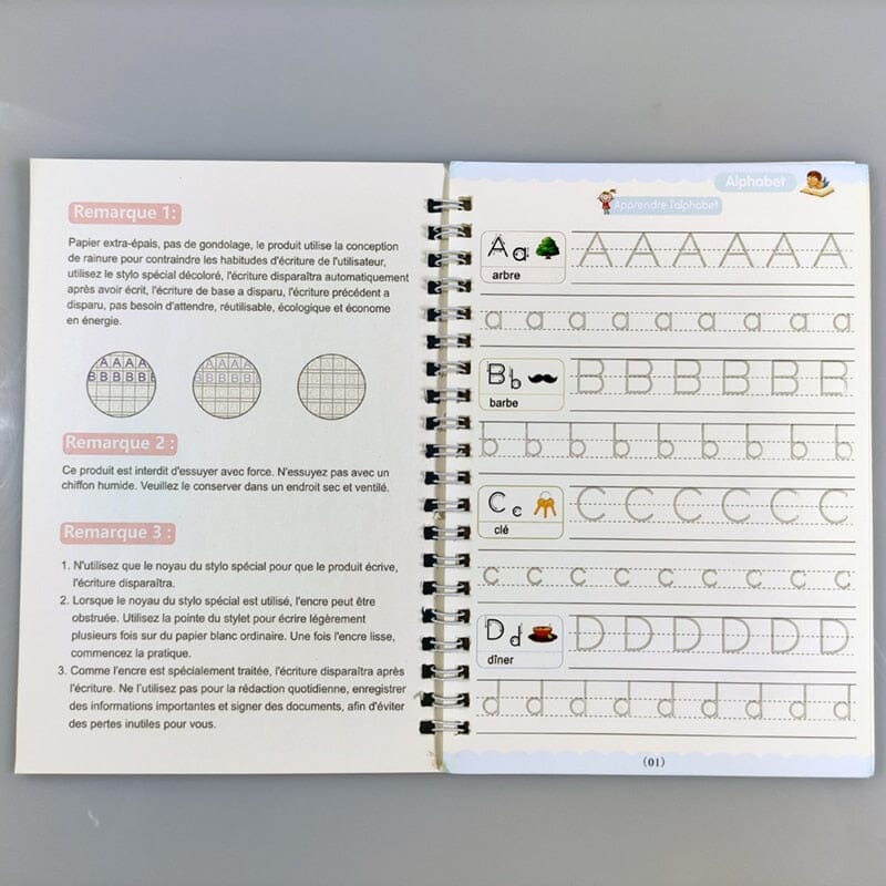 Conjunto de Caderno Caligrafia Multi-idiomas