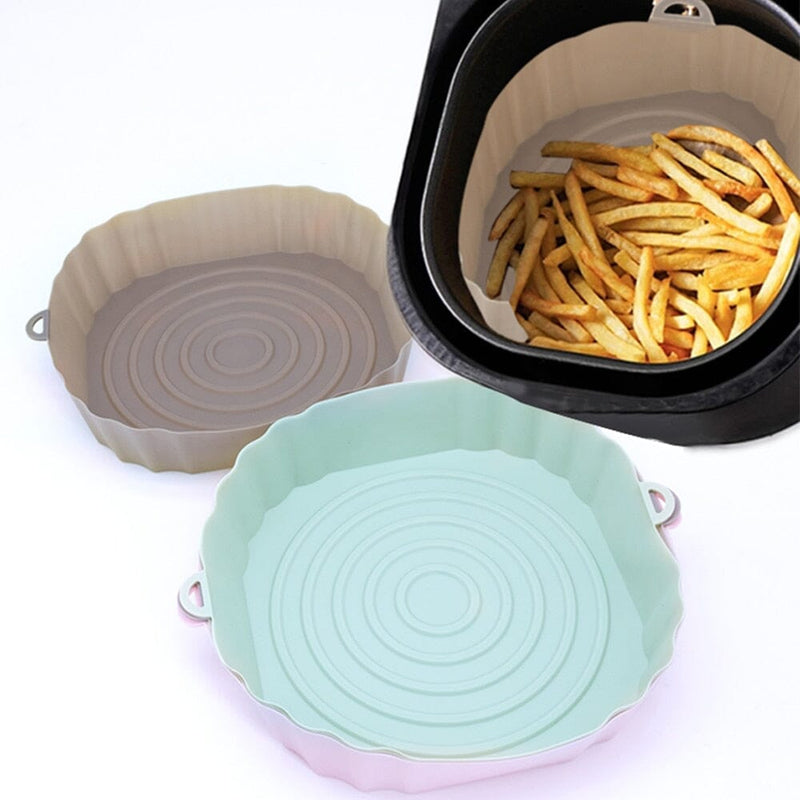 Kit Bandejas de Silicone Permanente para Air Fryer