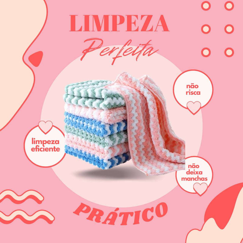 Microfibra Macia para Limpeza Perfeita - Compre 10 Ganhe 5